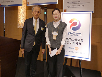 米山奨学生、金秀彬(キムスビン)さん