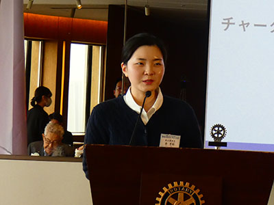 米山奨学生、金秀彬(キムスビン)さん