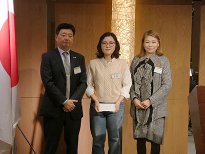 米山奨学生、金秀彬(キムスビン)さん